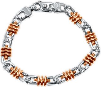 Pompeii3 Mens Link 14k Gold (33gram) or Platinum (53gram) 8.5mm Bracelet 8.5