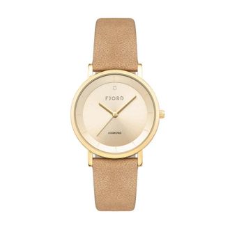 Fjord Jensen Beige Dial Ladies Watch FJ-6062-04