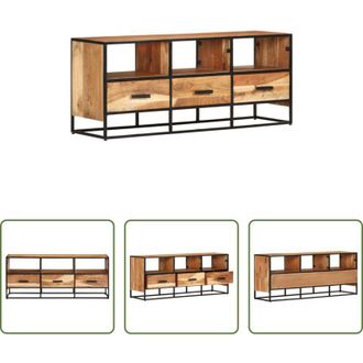 vidaXL vidaXL Mobile per TV - Mobile Porta TV 110x30x45 cm in Legno Massello di Acacia