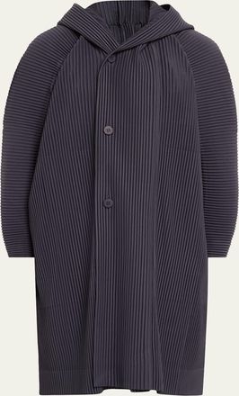 Homme Pliss&eacute; Issey Miyake Hooded Plisse Coat