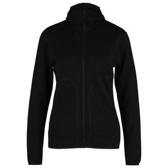Icebreaker 560 RealFleece Elemental II L/S Zip Hoodie Merinohoodie f&uuml;r Damen | schwarz