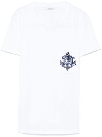 Max Mara White Logo Cotton T-shirt