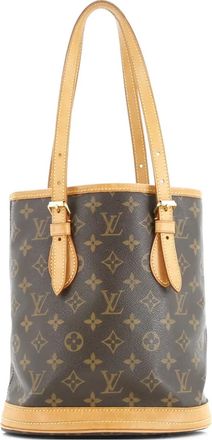 Louis Vuitton Canvas bucket-tas met monogram - Bruin