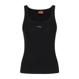 Diesel Sleeveless Tops, female, Black, Size: M Sleeveless Tops