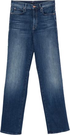 Mother Jeans The Kick It con cinque tasche - Blu