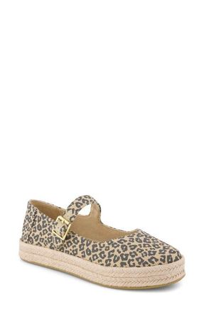 Toms Carolina Espadrille Platform Mary Jane in Beige/Khaki at Nordstrom, Size 6.5