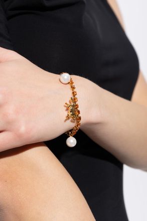 Marni Bracelet With Shimmering Crystals, Womens, Orange