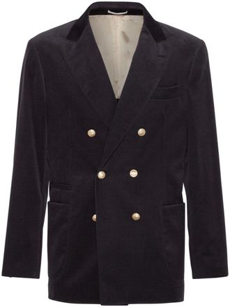 Brunello Cucinelli Blazer doppiopetto - Grigio