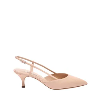 Casadei Pumps, female, Pink, Size: 10 1/2 US Julia Slingback Leather