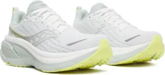 Saucony Womens Hurricane 25 Shoes - Wide In White/mist