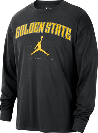 Nike Jordan Mens Golden State Warriors Essential Jordan NBA Long-Sleeve T-Shirt in Black | HV5465-010