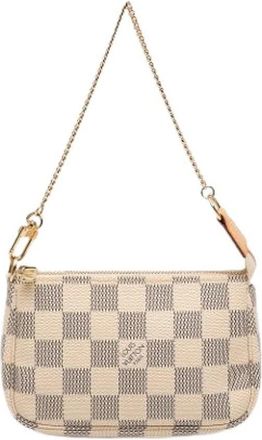 Louis Vuitton Pre-owned Mini Pochette Accessoires - Dames - Vintage Mini Tas - Wit - ONE Size - Vintage