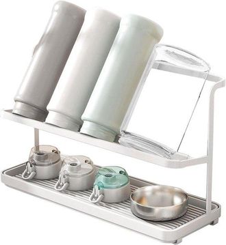OEM Allecto Plus - Escurridor Para Biberones Y Vasos - Soporte Antideslizante - Apto Para Diversas Tazas De Caf&eacute; - Incluye 2 Bandejas Inclinadas