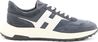 Hogan Sneakers Blue And Green-Uomo