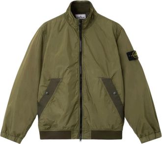 Stone Island Jassen, Heren, Groen, L, Technical Fabric Jacket