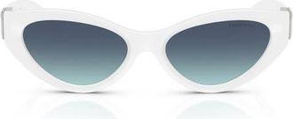 Tiffany & Co. 54mm Gradient Oval Sunglasses in Blue White at Nordstrom
