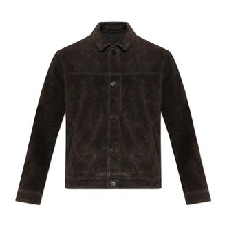 AllSaints Leather Jassen - Heren - Leren en Su&egrave;de Jassen - Bruin - M - Jassen