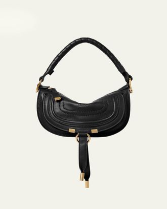 Chlo&eacute; Marcie Mini Saddle Shoulder Bag in Leather