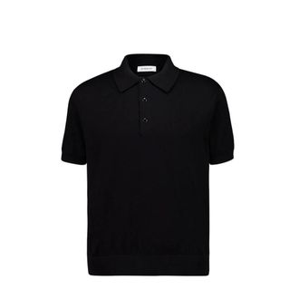 Givenchy Knitted Polo Shirt - male - Givenchy - Polo Shirts - Black - XL - Tops