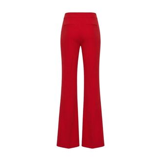 Alice & Olivia Alice + Olivia, Wide Trousers, female, Red, Size: XS Andrew Pant