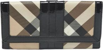 Burberry Pre-owned Wallets, female, Multicolor, Size: ONE SIZE Pre-owned Canvas Wallet