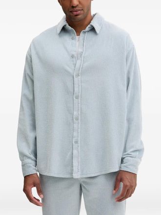 American Vintage corduroy button shirt - Blue