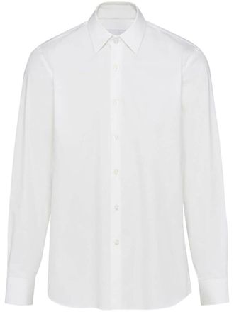 Prada Long-Sleeve Cotton Shirt