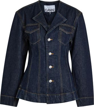 Ganni Panelled Denim Jacket - 40 (UK12 / M)