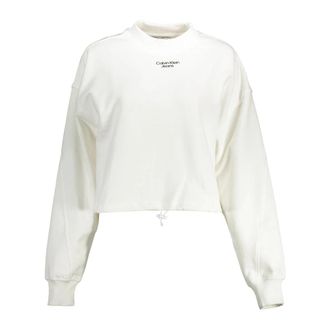 Calvin Klein Long Sleeve Sweatshirt - Dames - Sweatshirts - Wit - XL - Hoodies & sweatvesten