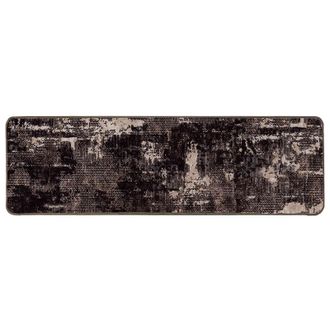 vidaXL Pasillo De Alfombra Marsa Negro 100 X 300 Cm Poli&eacute;ster Y Pvc Vidaxl