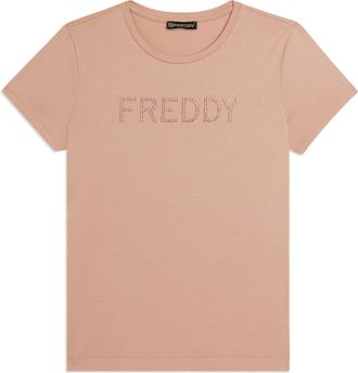 Freddy T-shirt manica corta con logo FREDDY in strass