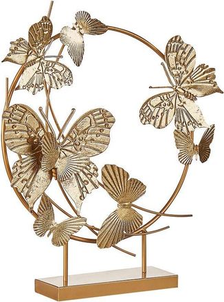 Beliani Figurine Butterfly BERYLLIUM Metal Gold