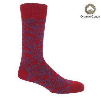 Peper Harow Pandemonium Organic Mens Socks - Red