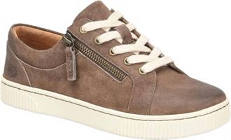 Born Womens Paloma Sneaker In Taupe Distressed