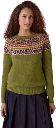 Celtic & Co. Highlands Crew Neck Sweater in Clover Green at Nordstrom, Size X-Small