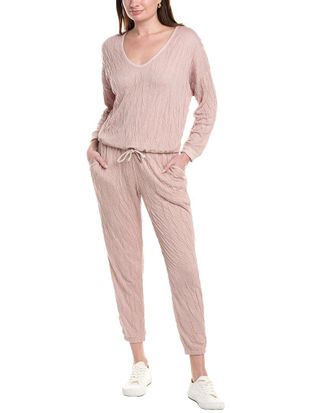 Barefoot Dreams 2Pc Malibu Collection Crinkle Jersey Lounge Set