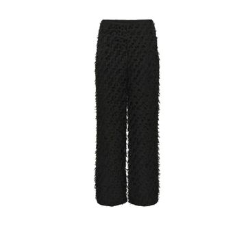 Inwear Broeken, Dames, Zwart, XS, Leer, Straight Broeken