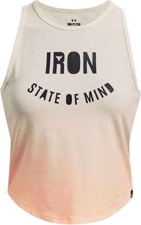 Under Armour (WMNS) Under Armour Project Rock Fashion Cropped Tank Beige 1377450-130
