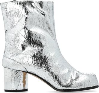 Maison Margiela Tabi Boots - Dames - Laarzen met Hak - Grijs - 38 EU - Leer - Schoenen