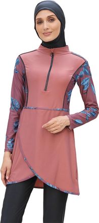 Generic Modest Swimwear for Women, Muslim Swimsuit Beachwear Islamic Full Coverage Burkini Swimming Costume Dress Style with Hijab for Girls (UK, Alpha, 3XL, 