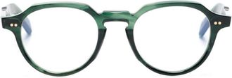 Cutler and Gross GR06 round-frame glasses - unisex - Acetate - 48 - Green