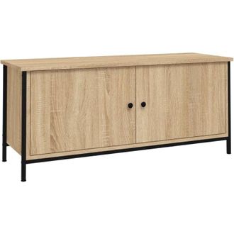 vidaXL Vidaxl - tv Cabinet with Doors Sonoma Oak 102x35x45 cm Engineered Wood
