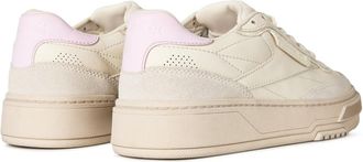 Reebok Womens Club C Ltd Sneaker Beige Leather