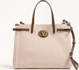 Valentino Garavani Borsa Shopping Media Valentino Garavani Antibes In Canvas Uomo NATURALE UNI