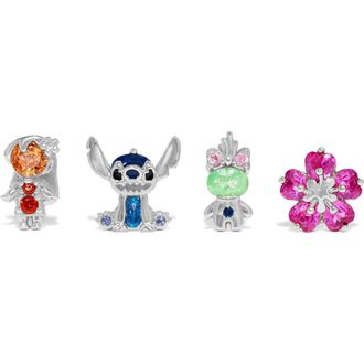 Girls Crew x Disney Lilo and Stitch Mismatched Stud Earrings in Silver at Nordstrom
