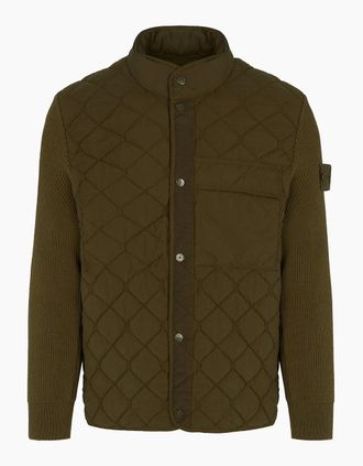 Stone Island Mens QUILTED 4100016 JACKET - Green - Size: 38/Regular