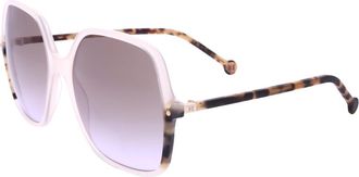 Carolina Herrera HER 0244/S 0SZJ QR Ivory/Brown Violet Doubleshade