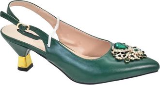 Generic Women Rhinestone Decoration Matching Shoes and Bag Set Wedding Party Suit Italian Style