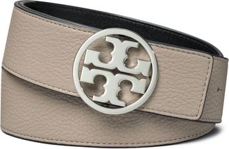Tory Burch Miller reversible leather belt - women - Calf Leather - S - Grey