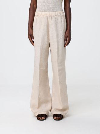120% Lino Pantaloni a zampa in lino